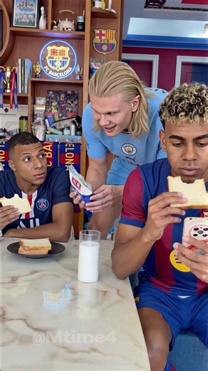 Yamal and Mbappé Played It Too Cool 🥛😎 #football #haaland #parody