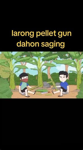 larong pellet gun dahon saging naglalaro mga batang90s na tropang pinoy animation 😅 #fypシ゚ #fypシ゚viral #funny #funnyvideos #pinoyanimation
