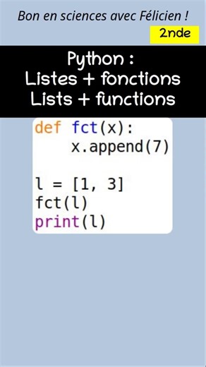 Python : Fonctions / Functions (ep. 19). #shorts #python #programming #programmation #fonctions