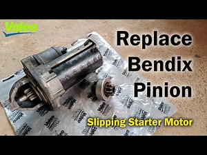 Replace Starter Motor Bendix Drive Pinion Yourself | Valeo | Starter Bendix Slipping