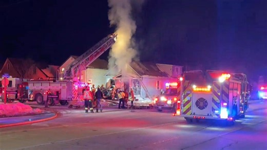 Fire crews battle flames at Oshawa home