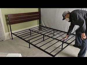 Bed bug treatment using Aprehend on a bed frame