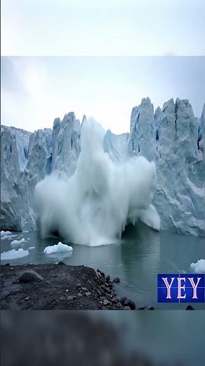 Glacial Calving Leads to Powerful Tsunami #Waves #YesEpicYes #Disaster #AI