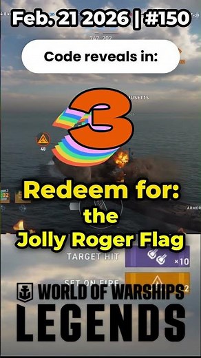 |Feb.21| (#150)🎁BONUS CODE🎁 WoWS: Legends