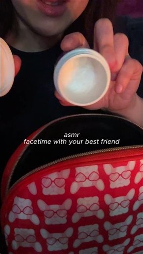 ASMR night facetime with your best friend🌜 #asmrshorts #cozyasmr #lofiasmr #makeupasmr