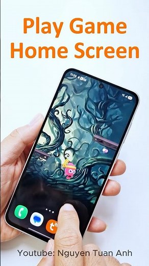Play game on Home Screen android