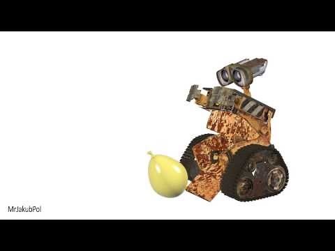 Wall- E and balloon- 3ds max animation