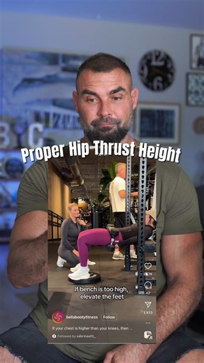 Bret Contreras “The Glute Guy” PhD, CSCS on Instagram: "In general, optimal hip thrust height is 14” (35.6 cm). But it very much depends on individual tibia length, so ideally hip thrust benches would be adjustable. How funny is it watching NBA players thrust on normal equipment?"