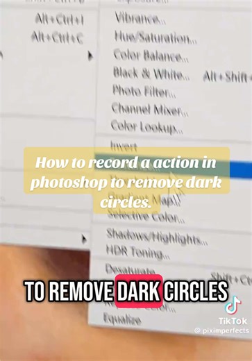 Cómo grabar una acción en Photoshop para eliminar manchas