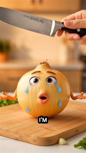 Why does the onion crying?😢#shorts #onion #crying