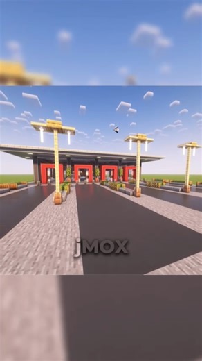 🔥Bus station in Minecraft #minecraftbuilding #bus #jmoxbuild