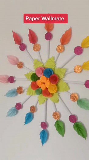 DIY Paper Wallmate Craft: Flower Design Tutorial