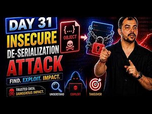 Day 31 Bug Hunting | Insecure Deserialization Explained 🔥 Deserialization Attack & RCE | hacker vlog