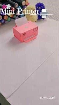 mini printer||Paper craft ideas #youtubeshorts #papercraft #minicraft