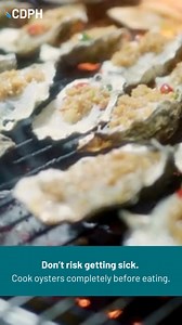 3.5K views · 18 reactions | Only eat oysters and other shellfish that have been fully cooked. Why? Raw or undercooked oysters can be contaminated with germs like norovirus, which can make people sick with vomiting and diarrhea. Learn more: https://www.cdph.ca.gov/Programs/CID/DCDC/Pages/Norovirus.aspx | California Department of Public Health | Facebook