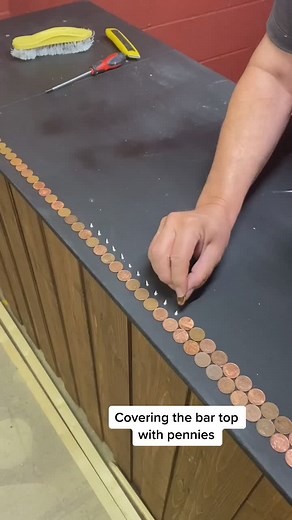 DIY Penny Bar Top: Grouting and Finishing