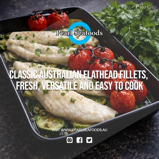 🐟 Fresh Flathead Fillets 🐟 🔥 Light, flaky and perfect for simple seafood meals 🔥 At Pearl Seafoods, our fresh flathead fillets are prized for their delicate flavour and beautiful flaky texture. Carefully prepared and trimmed, these premium fillets are a true Australian classic — ideal for effortless, crowd-pleasing seafood dishes at home. 🌟 Why You’ll Love Our Flathead Fillets: ✅ Fresh, premium-quality flathead ✅ Light, flaky white flesh ✅ Mild, sweet flavour ✅ Perfect for pan-fry, bake or 