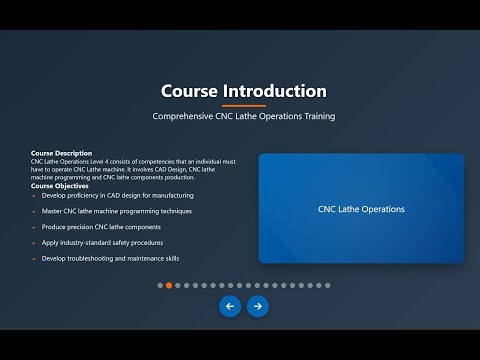 Comprehensive CNC Lathe Operations Training Level 4 (CDACC) | CAD, CNC Programming