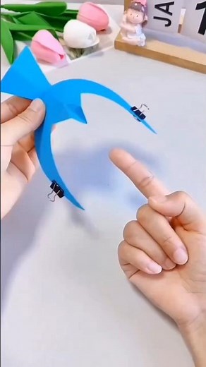 Handmade Balancing Bird from PaperThis Paper Bird Never Falls! 😲 #PaperCraft #Origami #BalancingBird