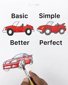 Drawing a Sports Car - Basic vs Perfect #drawingtutorial #drawingsketch | Did you know?