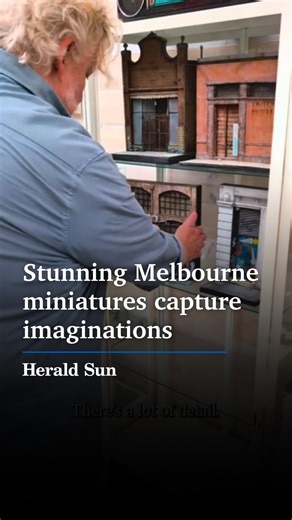 David Hourigan has been making miniature models of Melbourne landmarks for five years, and his model of the Punters Club has captured imaginations like none before. #melbourne | Herald Sun