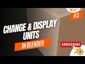 How to change and display units of measure in Blender | Tutorial