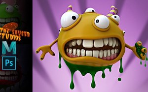 【Maya】Digital《在Maya 2020中创建卡通怪物》(中英双字)