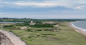 Late afternoon summer video of the North Lighthouse, New Shoreham, Block Island, Rhode Island.