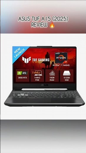 ASUS TUF A15 (2025) Review 🔥 Ryzen 7 + RTX 3050 Gaming Beast Under ₹70K