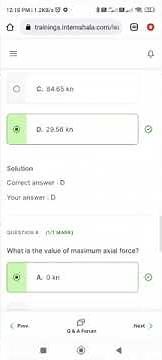 INTERNSHALA # BASICS OF STAAD PRO#MODULE TEST - 1 , SOLUTION