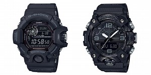 Two G-SHOCK MASTER OF G Models Get the Black Out Treatment