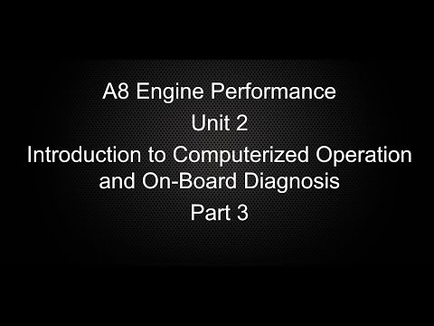 ASE A8 Engine Performance Unit 2 Introduction to Computerized Controls and On-Board Diagnosis Part 3