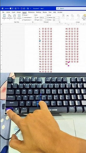 Create OMR Sheet in MS Word with Just One Shortcut – It’s Real! #OMR #tricks #shortcut #word #office