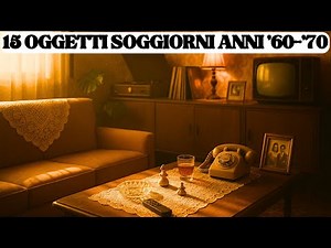 15 Oggetti dei Soggiorni Italiani Anni '60-'70 Oggi Scomparsi