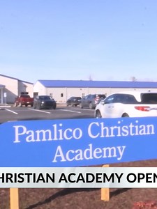 Pamlico Christian Academy opened its doors to students on Monday in their brand new school. Visit wnct.com for more.