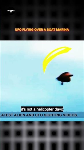 Un Mystérieux OVNI filmé en train de survoler un port de plaisance ! #shorts #ovni #alien