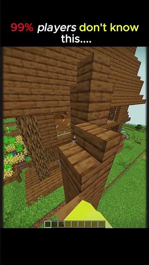 99% Players Don't Know This Minecraft Stair Trick #shorts #minecraft #gaming #viral