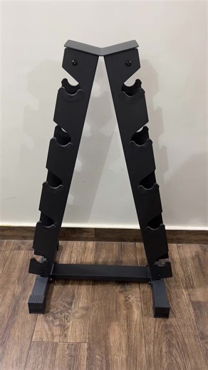 ‏حامل دمبل من ٥ ارفف من #المغوار الخيار الأمثل لتنظيم الأوزان .