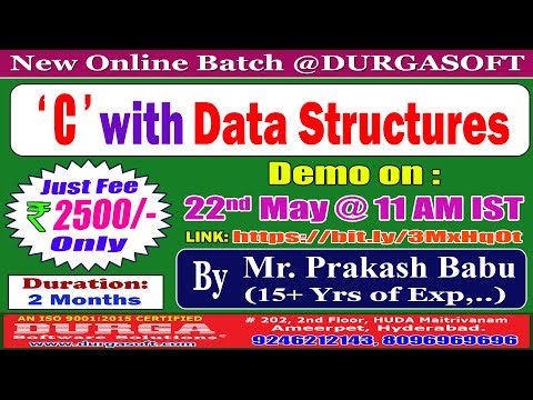 C with Data Structures Online Training @ DURGASOFT