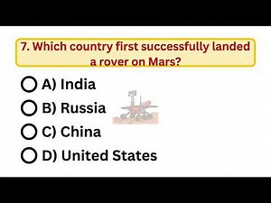 Mars Quiz Challenge 🌍🚀 | 10 Amazing Facts About the Red Planet | Space GK Quiz
