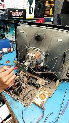 CRT Tv repairing.⚡🔥#shortvideo #crttvrepairing
