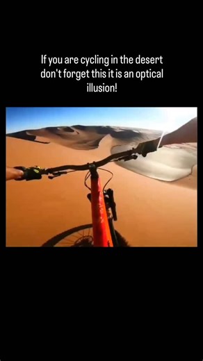 Explain everything on Instagram: "A mirage in the desert is a fascinating optical illusion caused by light bending (refraction). The scorching sand heats the air near the ground, creating a layer of hot, light air beneath cooler, denser air. As light from the sky passes through these layers, it bends upward, tricking your eyes into seeing what looks like shimmering water on the ground. This is called an inferior mirage, and it’s nature’s way of faking an oasis! . . . . #mirage #illusion #reels #