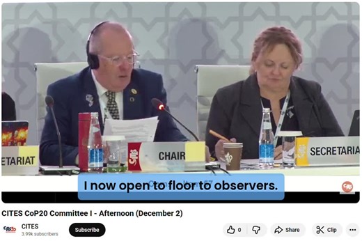 Second week of the CITES Cop20, and other agenda items of interest for our sector. Dr Matthew Bond he/him our European Pet Organization (EPO) delegate on site, took the floor to address the use of… | European Pet Organization (EPO)