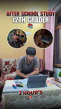 After school routine as a 12 Grader 🔥| 3 hours study 📚| #shorts #studyvlog #class12 #trending