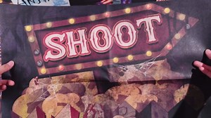 9 Pcs Halloween Circus Shooting Targets Zombie Paper Range 23" x 35'' Carnival Funny Shoot Game Target Set for Evil Circus Decorations Scary Clown Halloween Decor