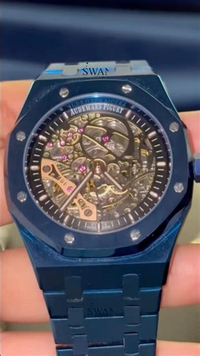 🔥 AP Plain Jane Skeleton Blue Dial Watch | Luxury Audemars Piguet Skeleton by Swan Diamond ⌚💎