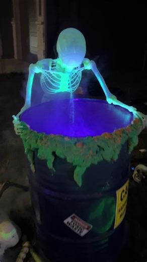 Spooky skeleton display! 💀