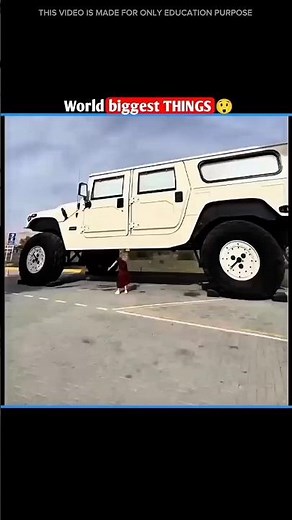 Biggest Things In The World🤯 #amazingfacts