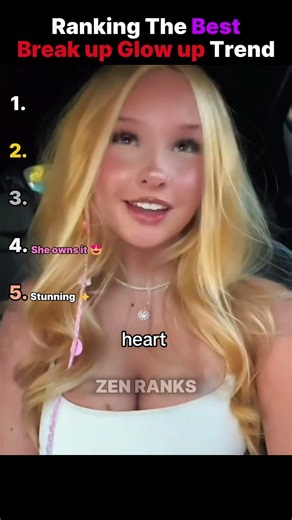 Ranking The Best Break up glow up trend moments ✨ #shorts #glowup #breakup