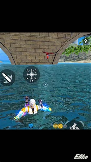 🌊 Water Mein Headshot! Aisa Sniper Shot Dekha Hai? Free Fire Impossible Kill#FreeFire#FreeFireShorts